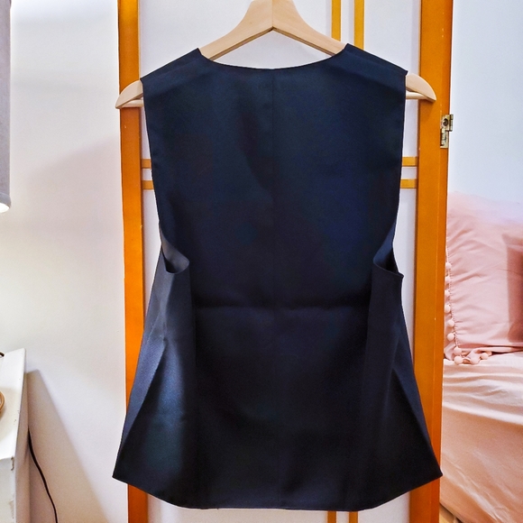 5-button, Black, Dress Vest - Picture 2 of 3